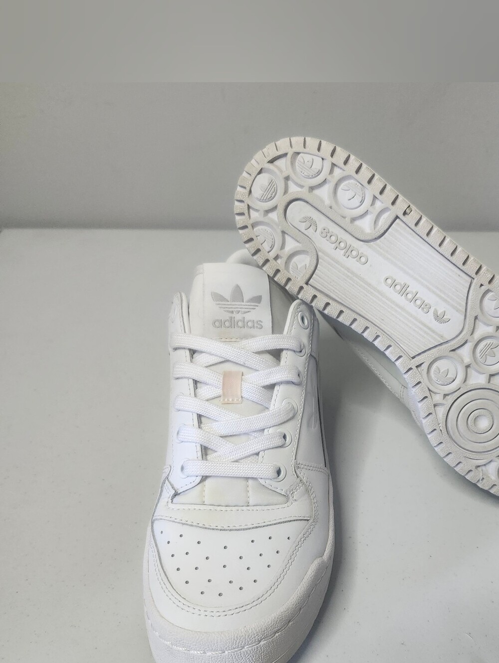Adidas Forum Bold White Leather Platform Sneakers β¨π